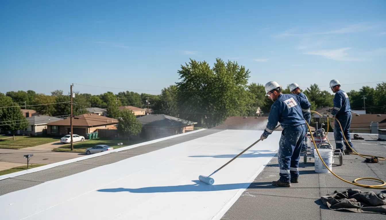 Commercial roof coating in Kiester, MN near me